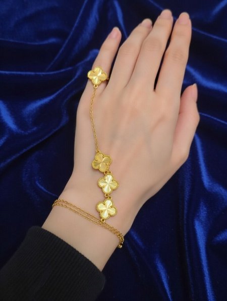 كف فانكليف ذهبي (اسوار مع خاتم)