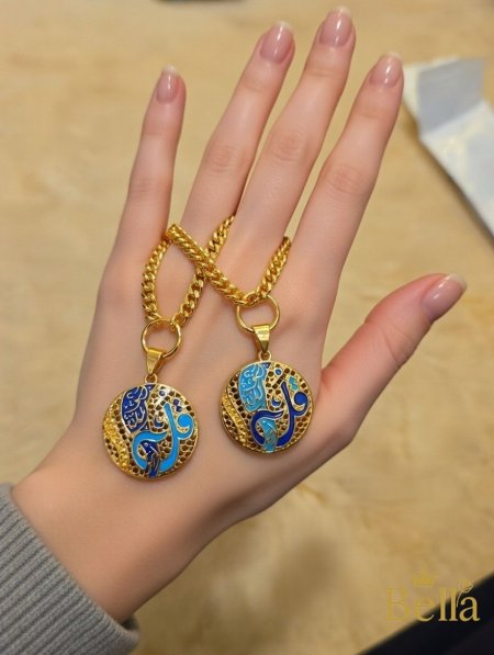 تصميم دائري أزرق فاتح