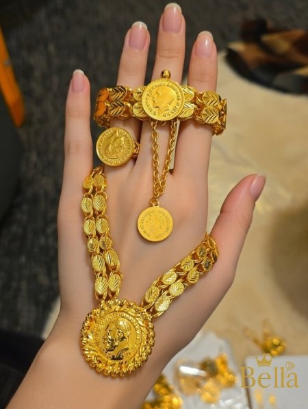 طقم حلبي طبقتين تعليقه ليره