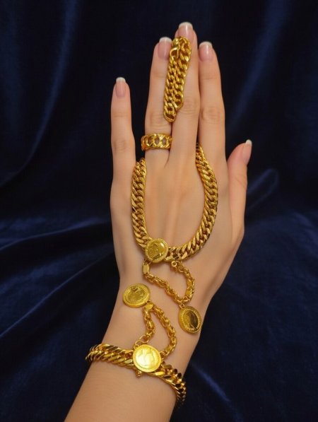 طقم جنزير ليره الاكثر مبيعا