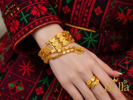 تشكيله اساور حلبي ثقيل مع خاتم