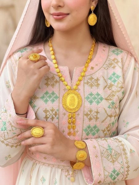 طقم حلبي اونصه ٤ قطع